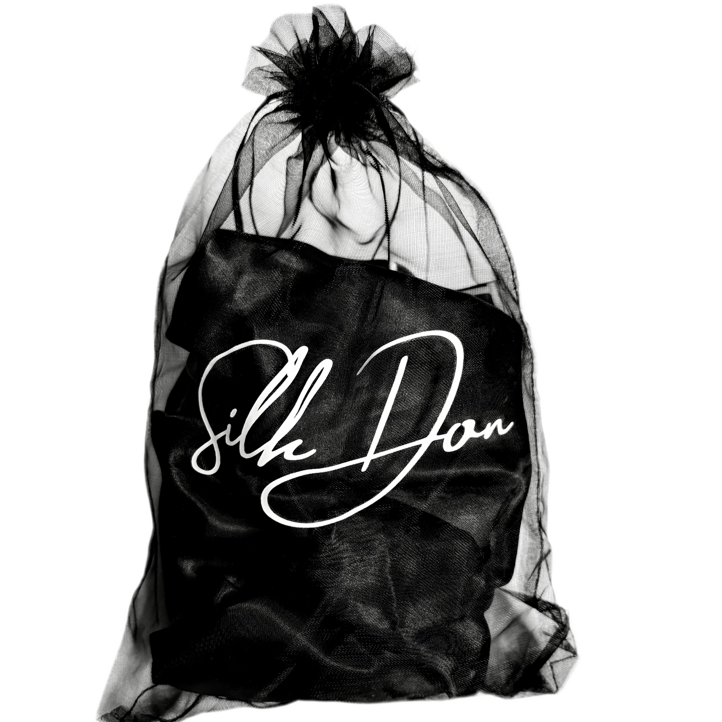 SilkDon Black Bonnet & Bag